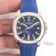 Knockoff Patek Philippe Aquanaut 42mm Watch - Blue Dial Blue Rubber Strap (8)_th.jpg